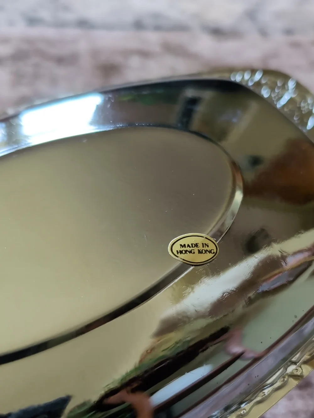 Riviera Twisted-Handle Chrome Plate Serving Dish - Silver